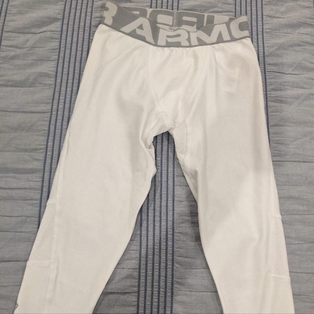 Under Armour White Kids Leggings NWOT